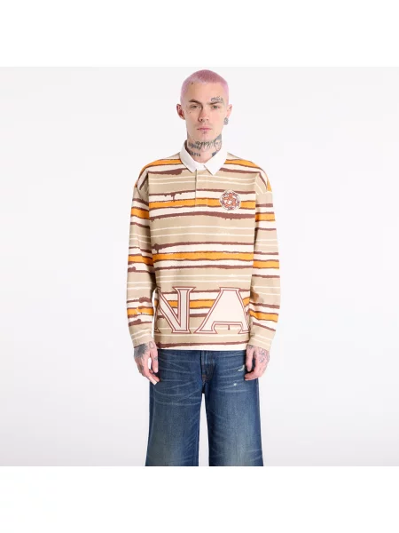 Tričko Napapijri x PDF Long-Sleeved Polo Shirt Multicolour SNO S