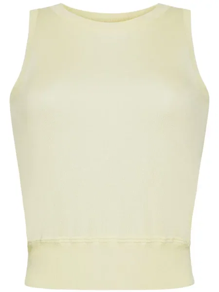 Top Adam Lippes tricotate galben