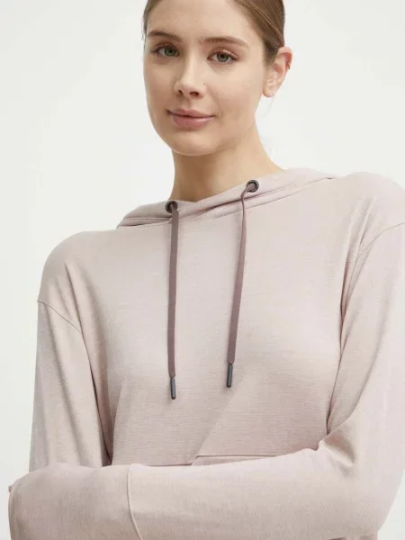 Спортивна кофта Helly Hansen Lifa Tech з капюшоном однотонна рожевий