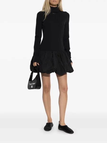 Rochie mini Off-white evazată alb