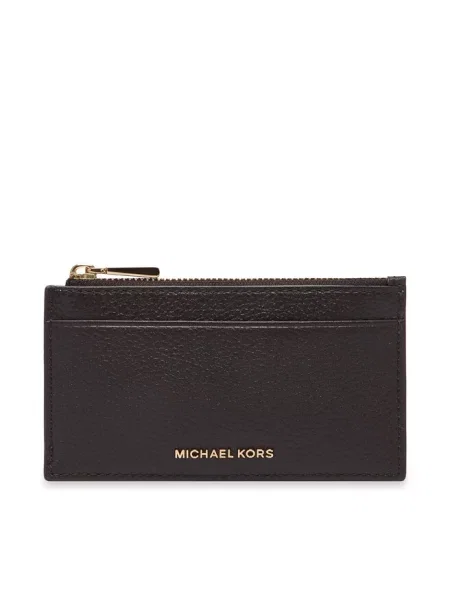 MICHAEL Michael Kors Etui na karty kredytowe ciemny brązowy