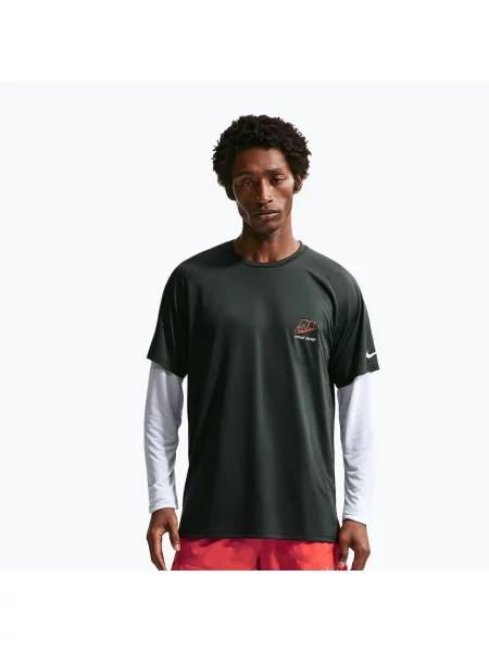 Tricou de alergare pentru bărbați Nike Stride Dri-Fit ADV black spruce negru