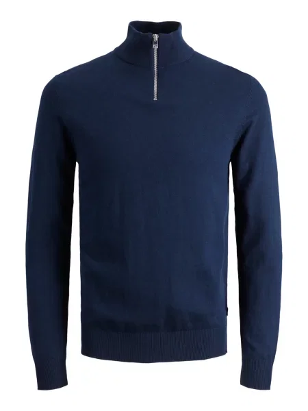 JACK & JONES Pulover JJEmil închis albastru