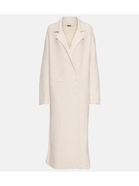 Palton Joseph de lână alb