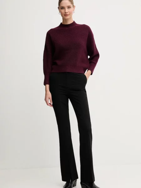 Светр із додаванням вовни OUI гольф бордовий