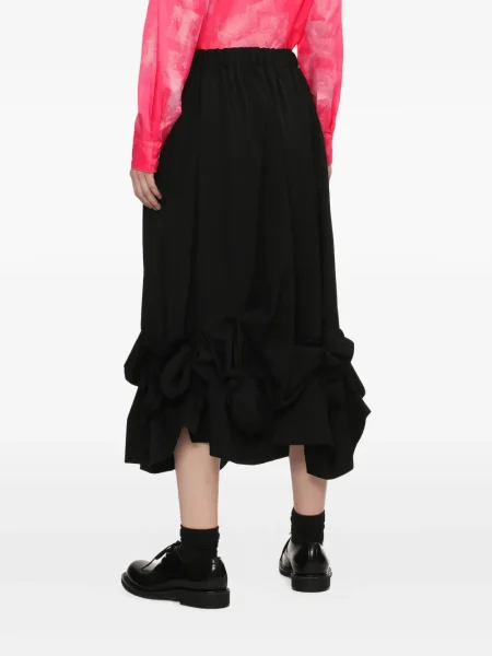 Миди пола Comme Des Garçons с волани до коляното черно