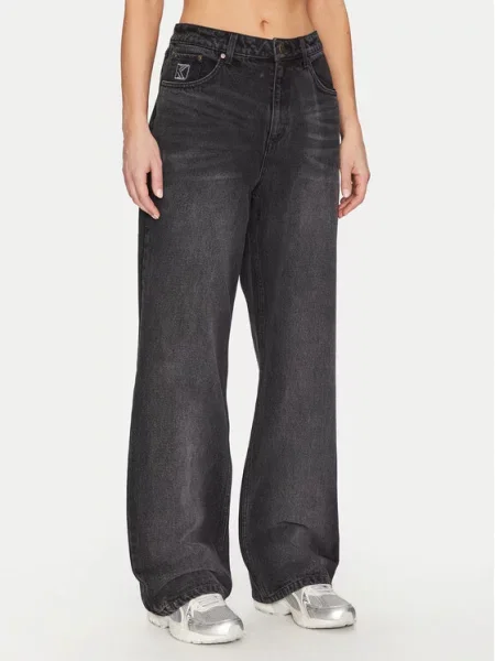 Παντελόνια Karl Kani OG Five Pocket Straight Leg Denim Vintage Black 29 μαύρο