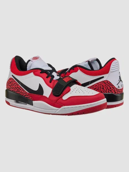 Кожаные кроссовки Jordan Alpha красные