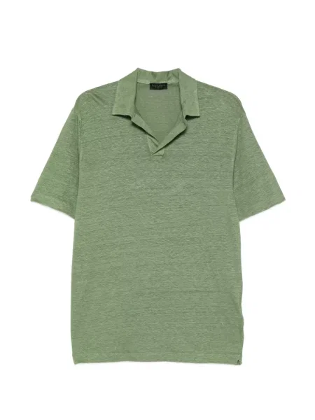 Tricou Dell'oglio cu decolteu în V verde