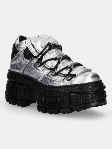 Botine NEW ROCK argintiu