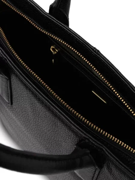 Geantă shopper Barbour din piele negru