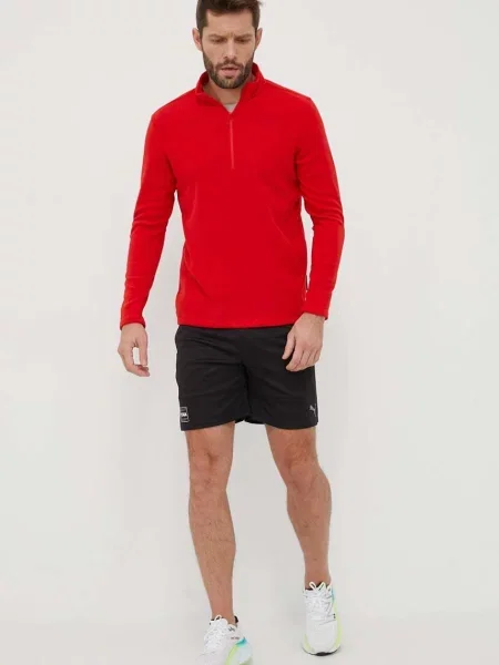 Αθλητική μπλούζα Jack Wolfskin Taunus κόκκινο
