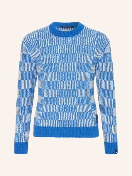 Scotch & Soda Svetr tmavě modrá / tmavě modrá bílá