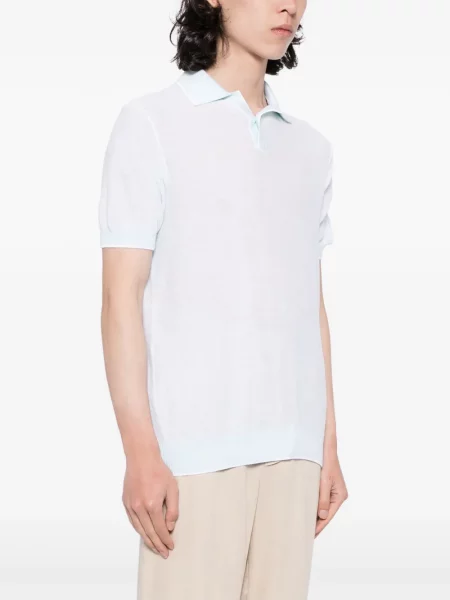 Pletena polo majica Luciano Barbera zelena