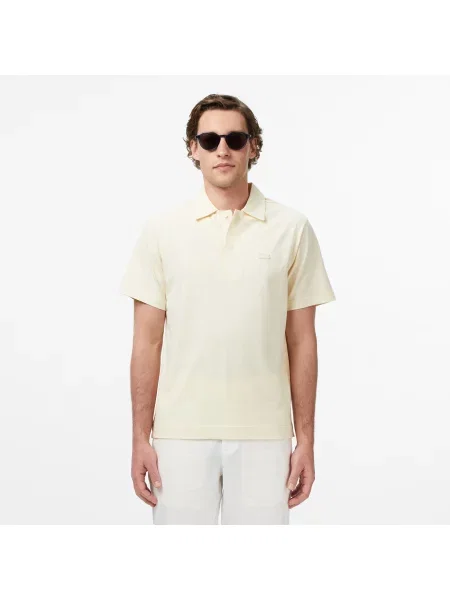 Lacoste Koszulka Polo Paryż Classic Fit Kremowa beżowy