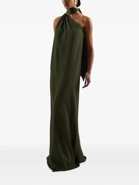 Rochie maxi Taller Marmo cu un umăr gol verde