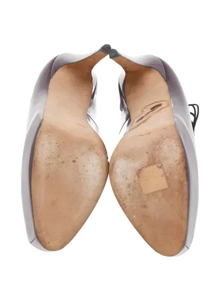 Pantofi cu toc Brian Atwood cu platformă violet