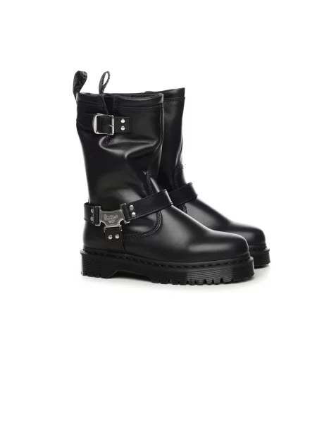 Kozaki Dr. Martens skórzane czarne