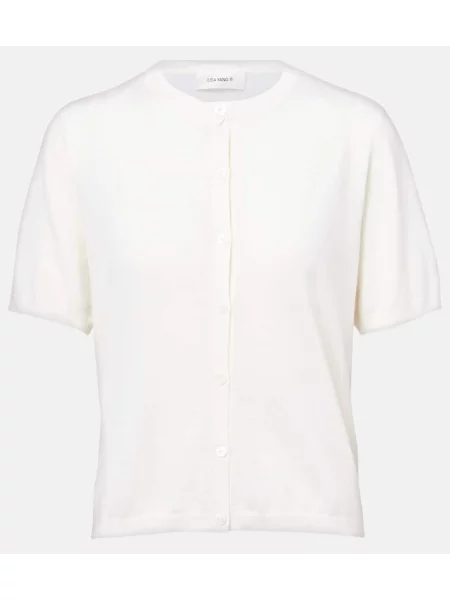 Cardigan Lisa Yang din cașmir alb