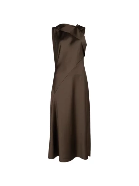 Rochie maxi Vince drapată maro