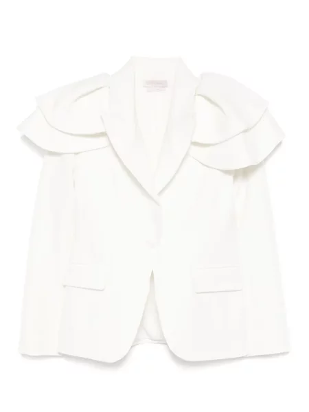 Sacou Saiid Kobeisy cu volane alb