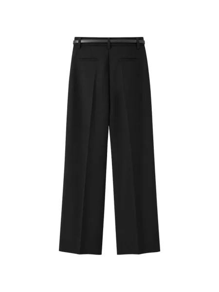 Cu centură pantaloni Max Mara negru