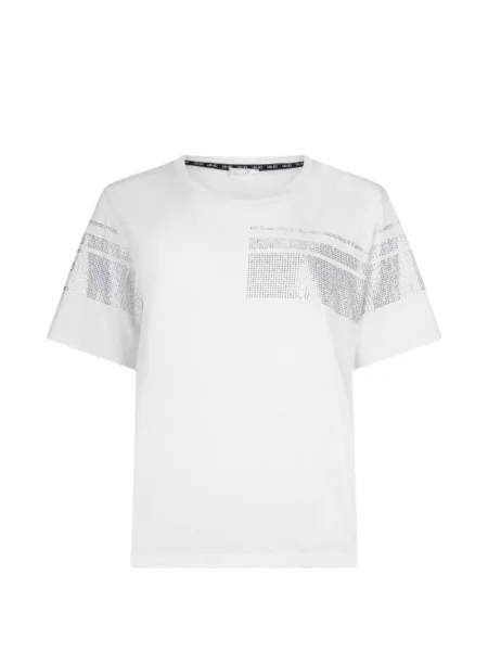 Stras tricou Liu Jo alb
