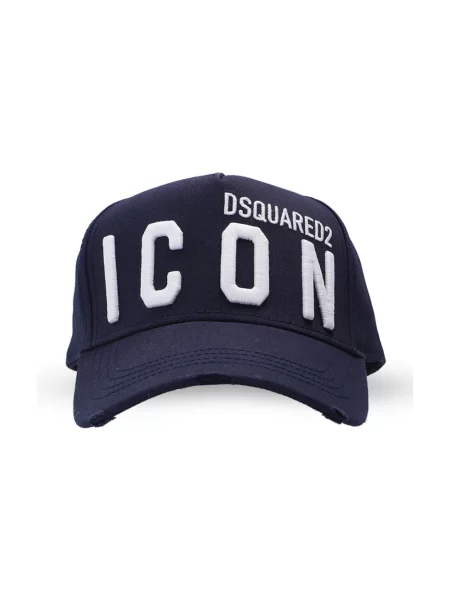 Czapka z daszkiem Dsquared2 niebieska