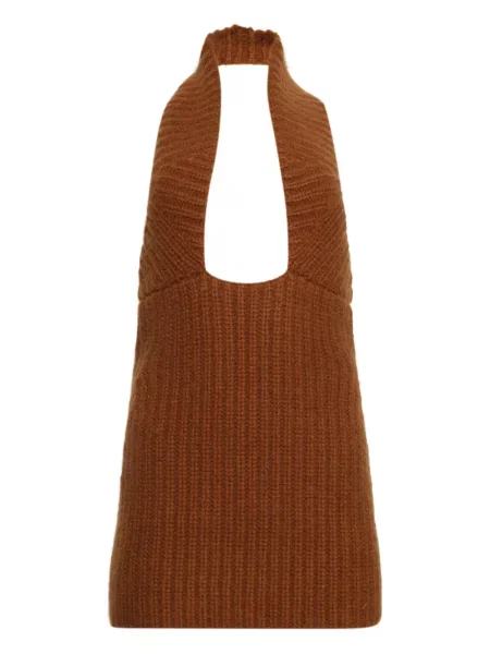 Mała mały sukienka mini Christopher Esber garniturowa brązowa