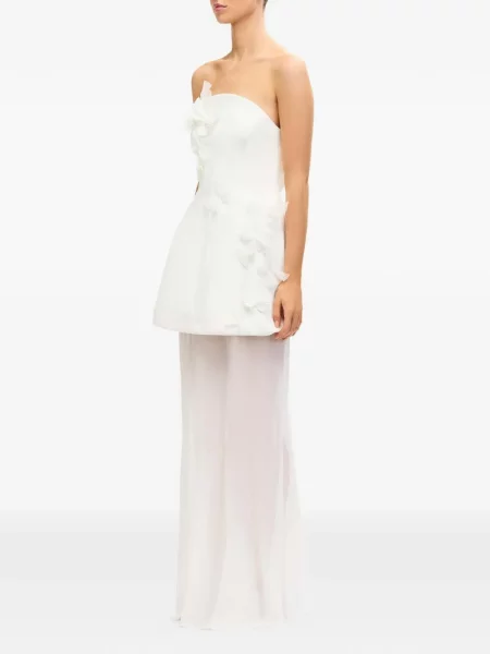 Rochie maxi Acler de costum alb