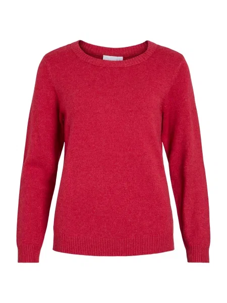 VILA Pulover VIRIL cranberry roșu