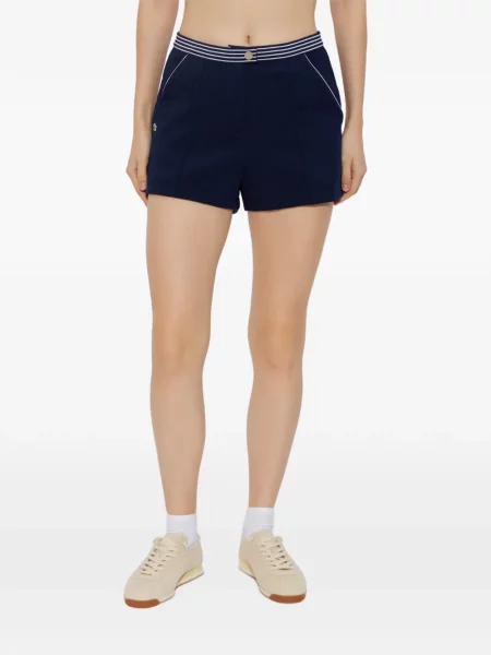 Pantaloni scurți Lacoste cu dungi albastru