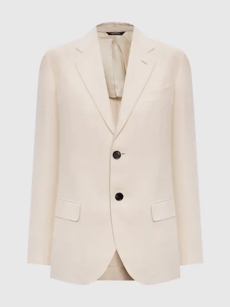 Жакет з льону Loro Piana бежевий