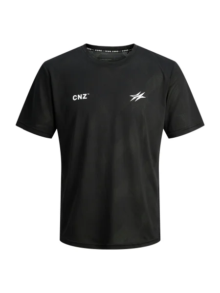 JACK & JONES Tricou JCOCNZ PARIS negru alb