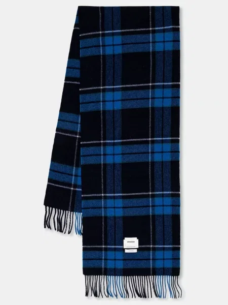 Vlněný šál Ader Error modrý