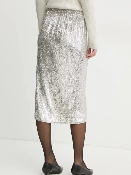 Morgan Fustă tip creion argintiu