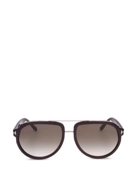 Ochelari de soare Tom Ford Eyewear cu autograf maro