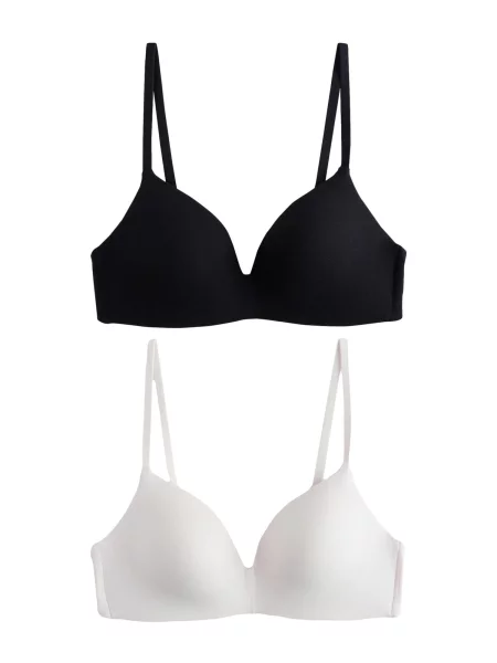 Next Sutien negru alb