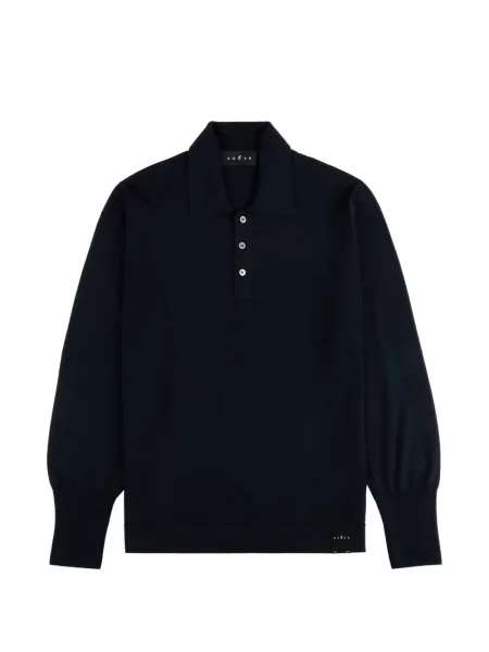 Tricou polo Hogan de lână albastru