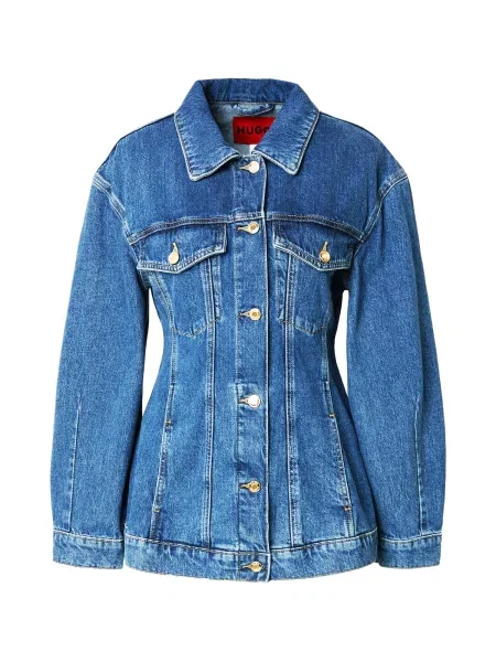HUGO Prehodna jakna moder denim