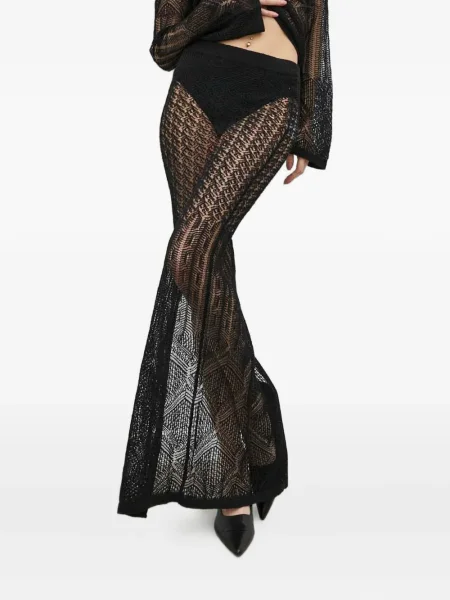 Maksi spódnica maxi Herskind biznesowa z rozcieciem czarna