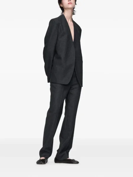 Pantaloni Maison Margiela de lână gri