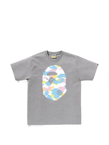 Tricou A Bathing Ape® cu model camuflaj gri