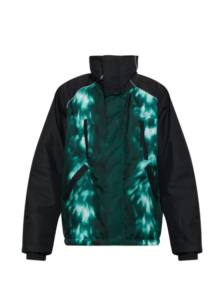 Lyžařská bunda Balenciaga s vázáním zelená