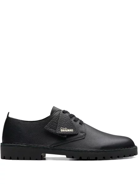 Pantofi Clarks Originals cu șireturi din dantelă gri