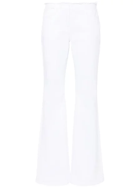 Jeansy dzwony Givenchy z niską talią białe