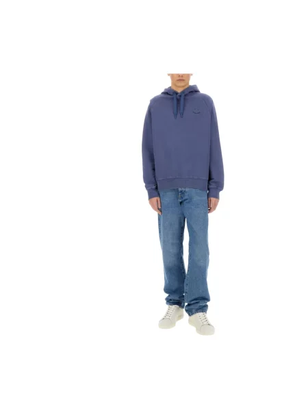 Bluza z kapturem Ps By Paul Smith z kapturem niebieska