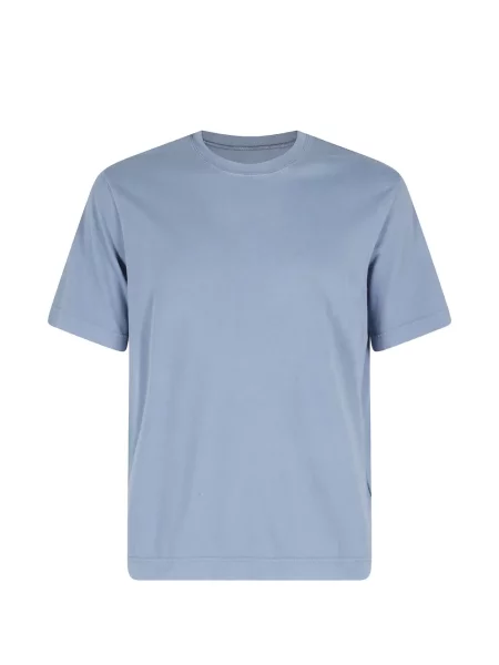 Tricou Circolo 1901 cu decolteu rotund cu nervuri albastru