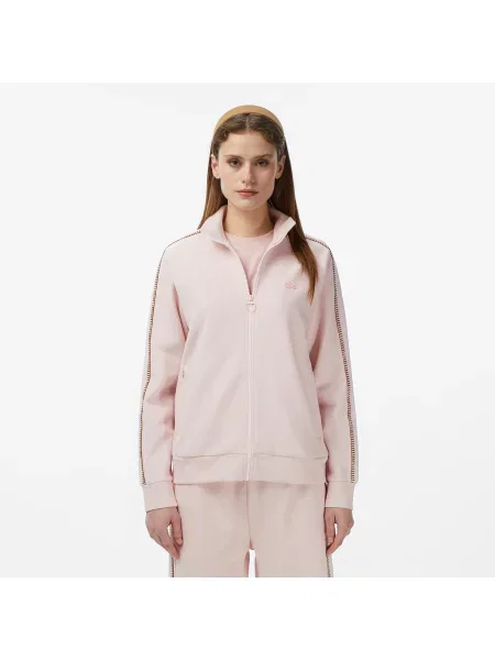 Lacoste Bluza Ze Stójką Regular Fit Jasnoróżowa różowy