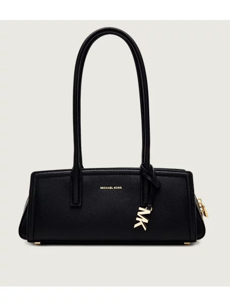 Michael Kors De piele geantă pe umăr Laila negru